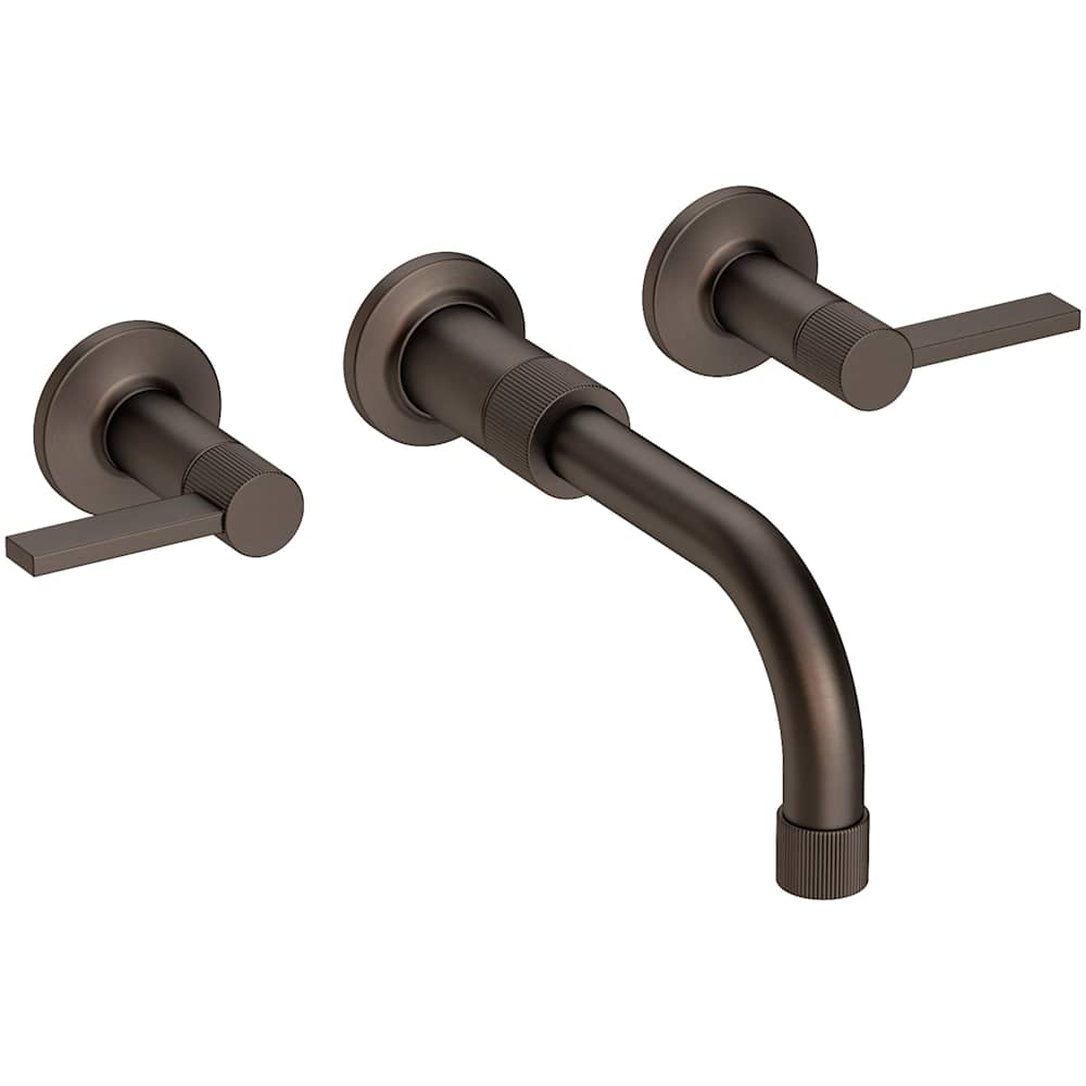 Pardees 1.2 GPM Wall Mounted Widespread Bathroom Faucet with Lever Handles