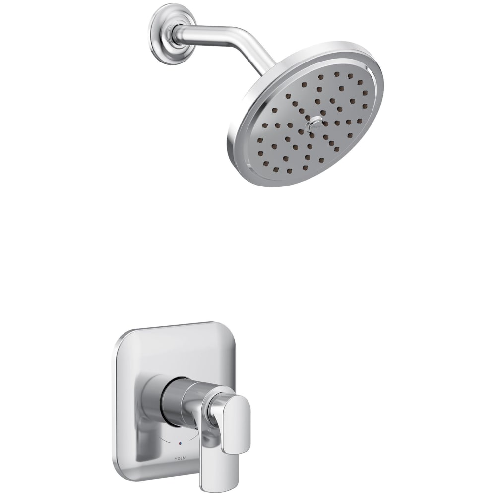 Moen Double Handle Widespread Bathroom Faucet from the Voss Collection (Valve Included) Brushed Nickel
