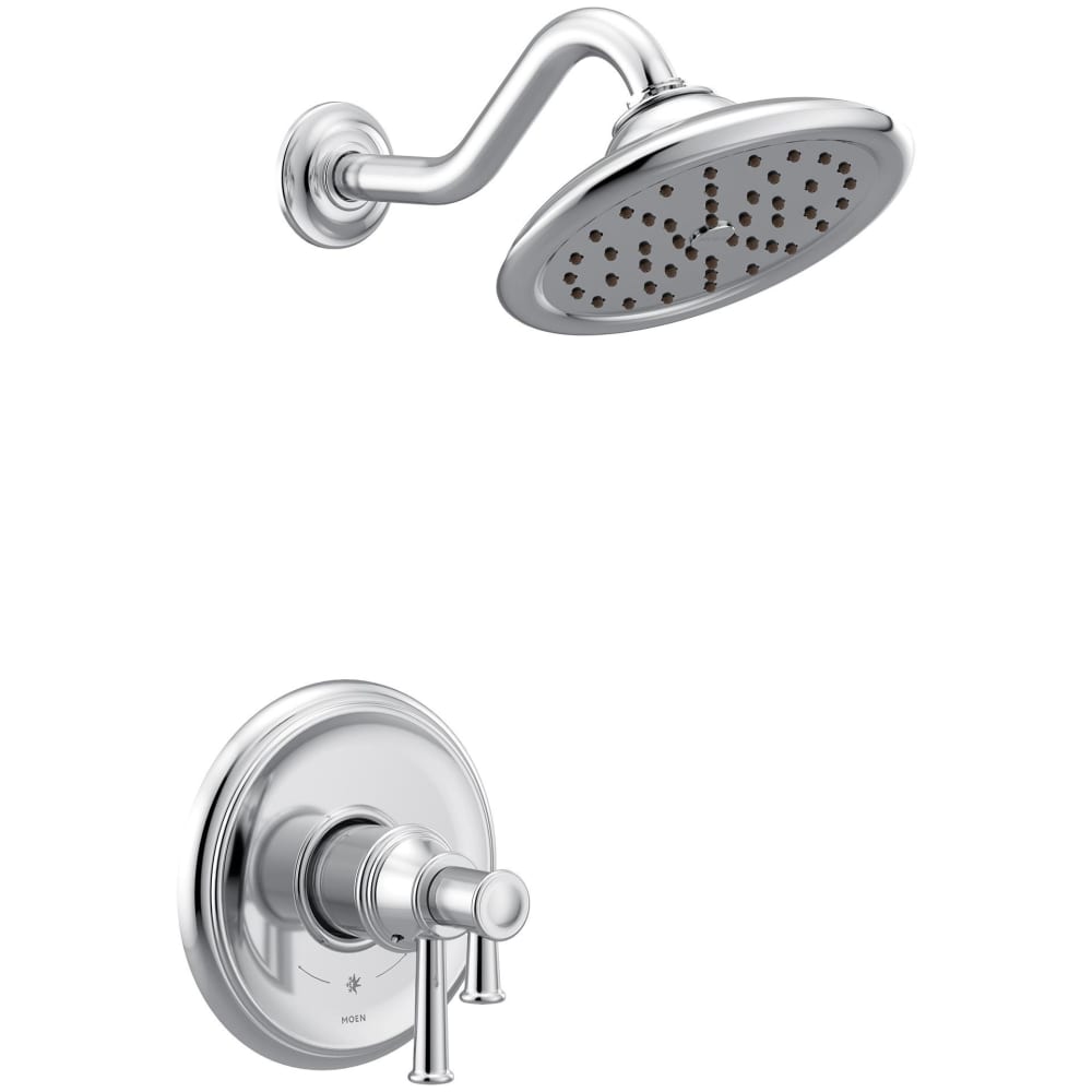 Moen Align 1.2 GPM Widespread Bathroom Faucet with Pop-Up Drain Assembly and Rough In Valve (Pack of 2) Chrome