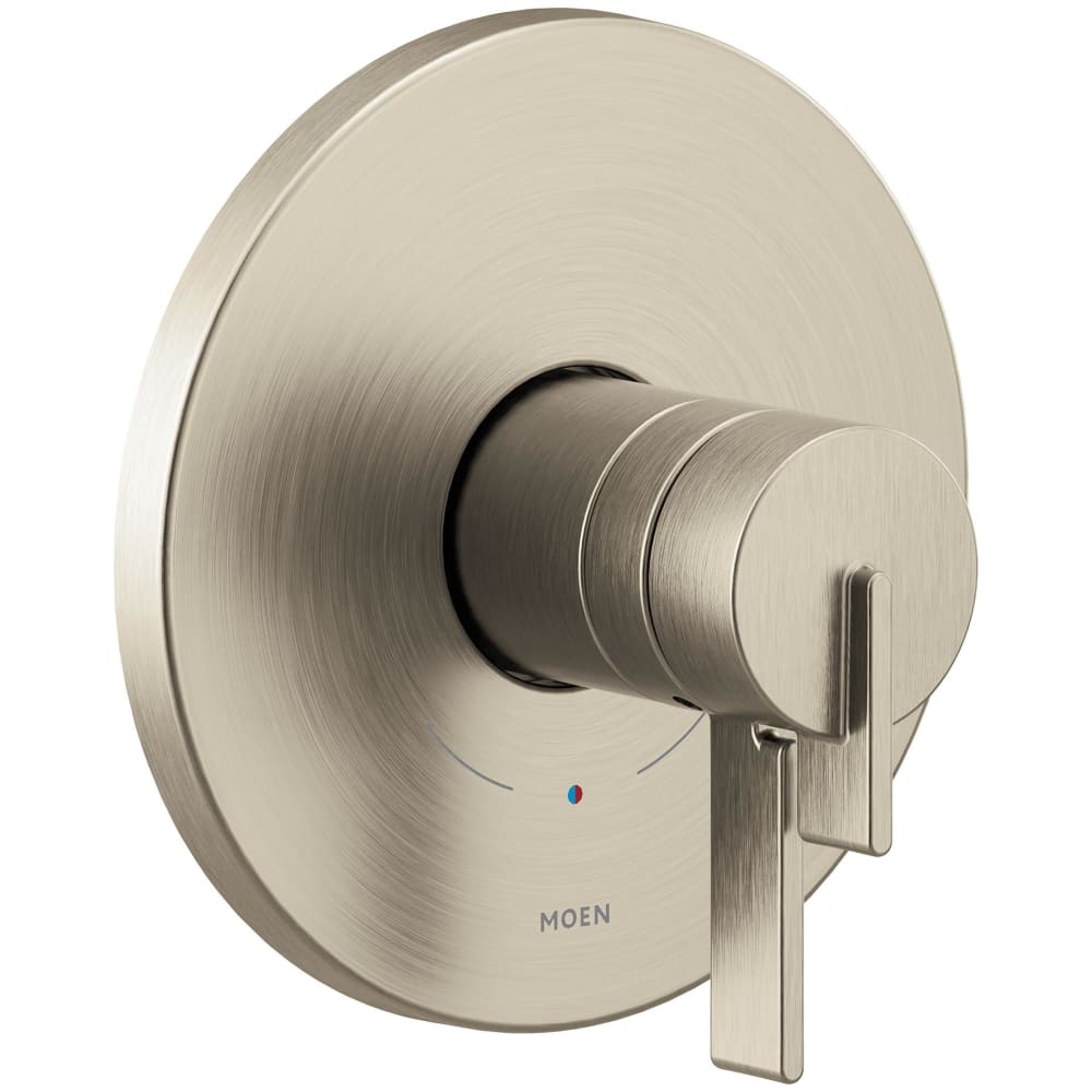 Moen Traditional Deck Mounted Roman Tub Filler Trim with Metal Lever Handles Spot Resist Brushed Nickel