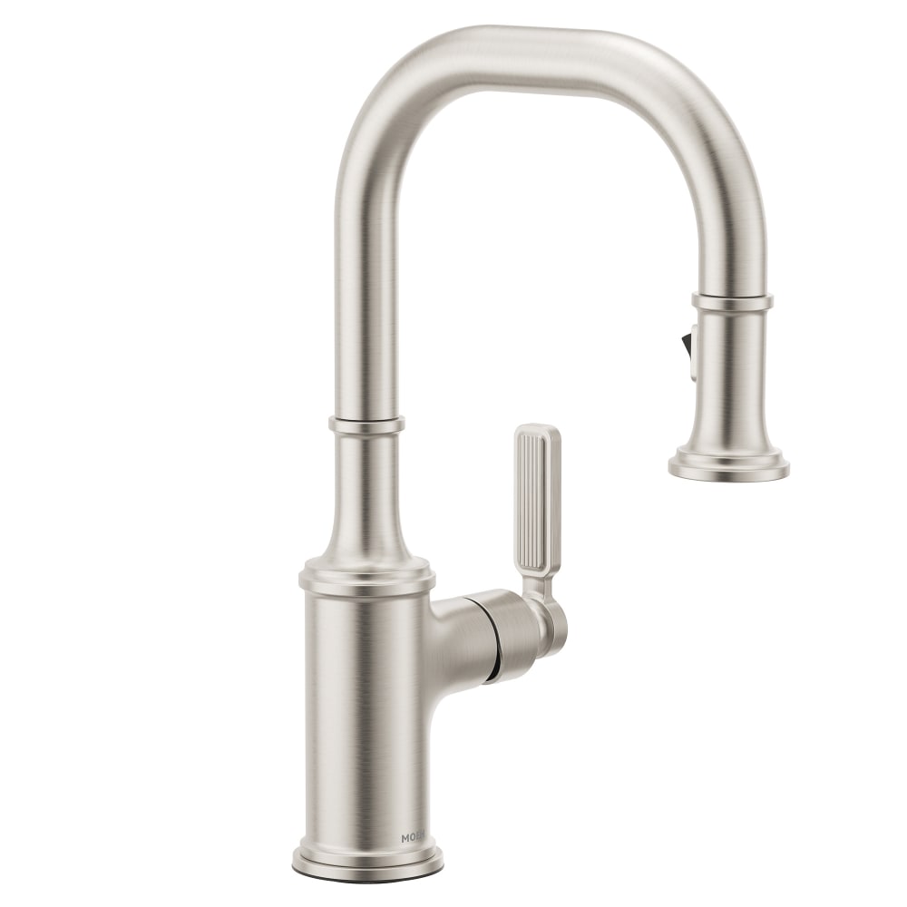 Moen Smyth 1.5 GPM Single Hole Bar Faucet Spot Resist Stainless