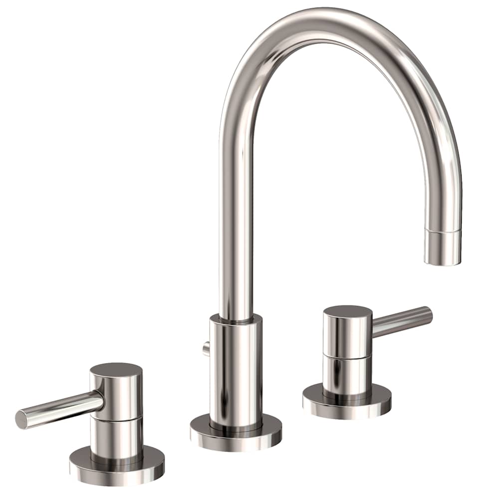 East Linear 1.2 GPM Widespread Bathroom Faucet with Pop-Up Drain Assembly