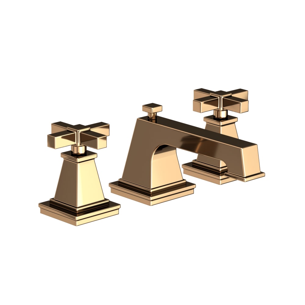 Malvina 1.2 GPM Widespread Bathroom Faucet with Pop-Up Drain Assembly with Cross Handles