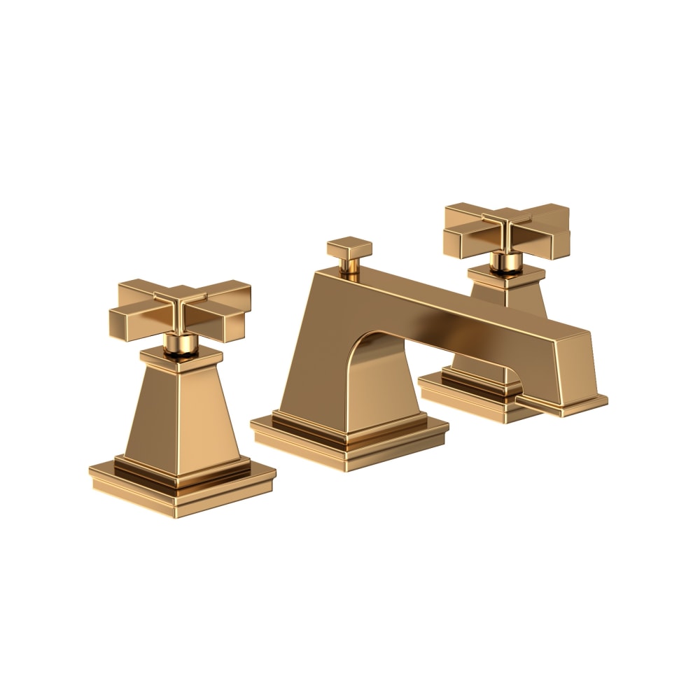 Malvina 1.2 GPM Widespread Bathroom Faucet with Pop-Up Drain Assembly with Cross Handles