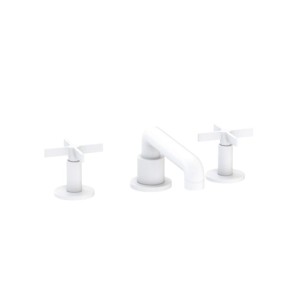 Tolmin 1.2 GPM Widespread Bathroom Faucet with Cross Handles and Angled Spout