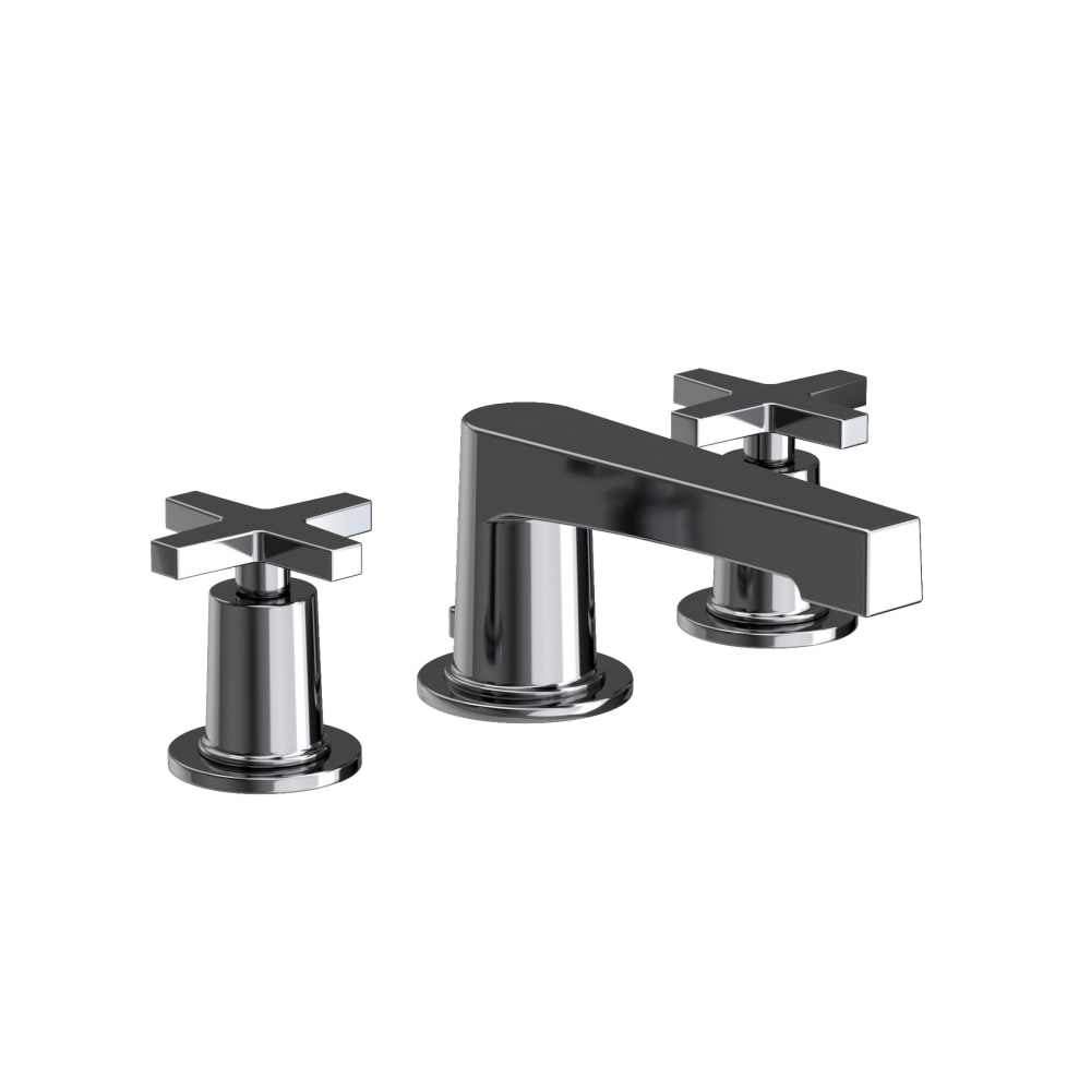 Dorrance 1.2 GPM Widespread Bathroom Faucet with Pop-Up Drain Assembly with Cross Handles