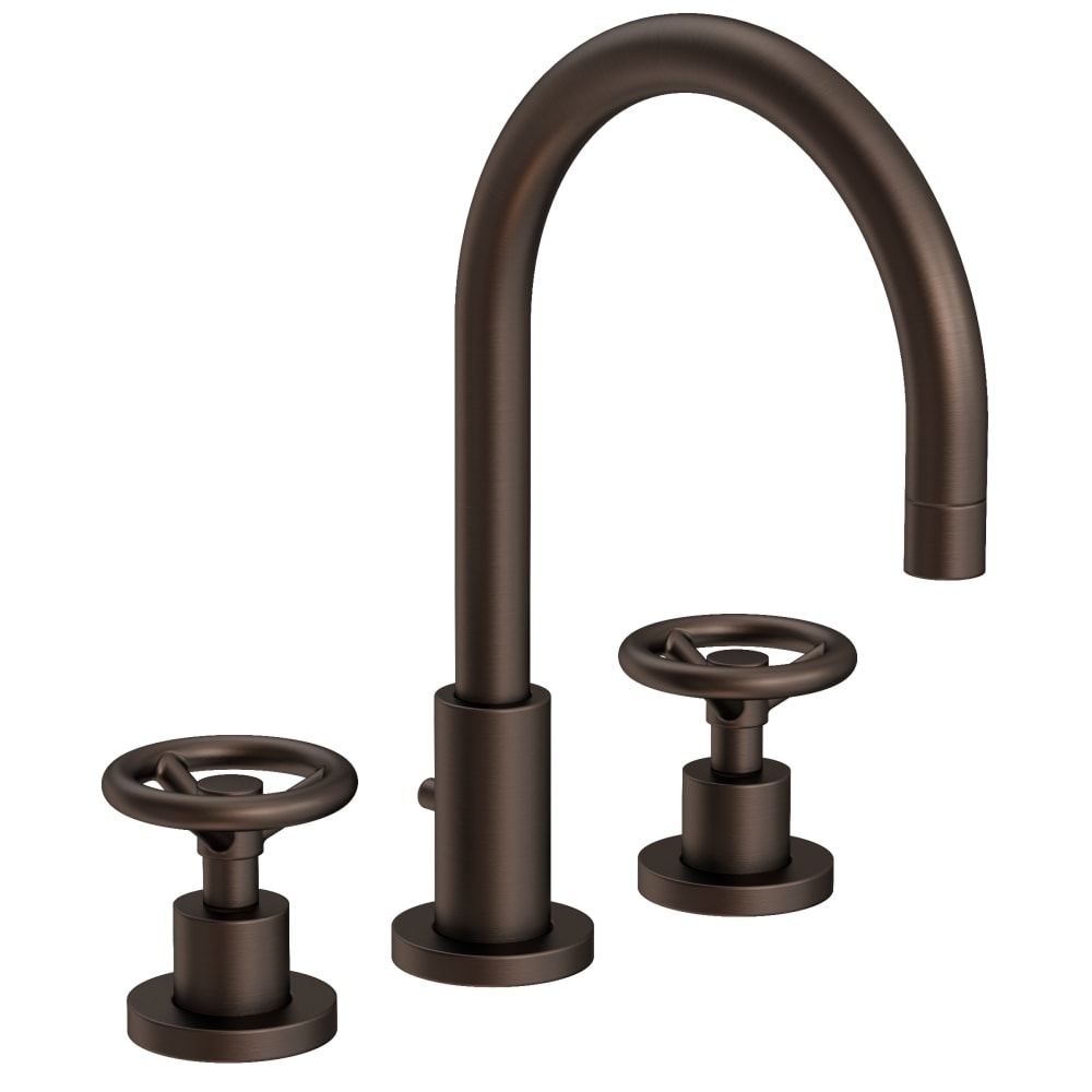 Slater 1.2 GPM Widespread Bathroom Faucet with Pop-Up Drain Assembly and Wheel Handles