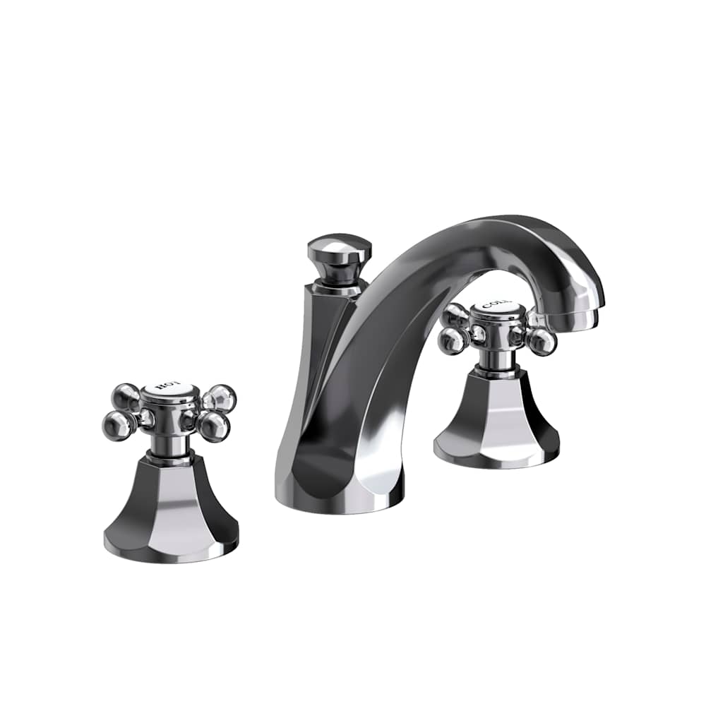Metropole 1.2 GPM Widespread Bathroom Faucet with Pop-Up Drain Assembly and Cross Handles