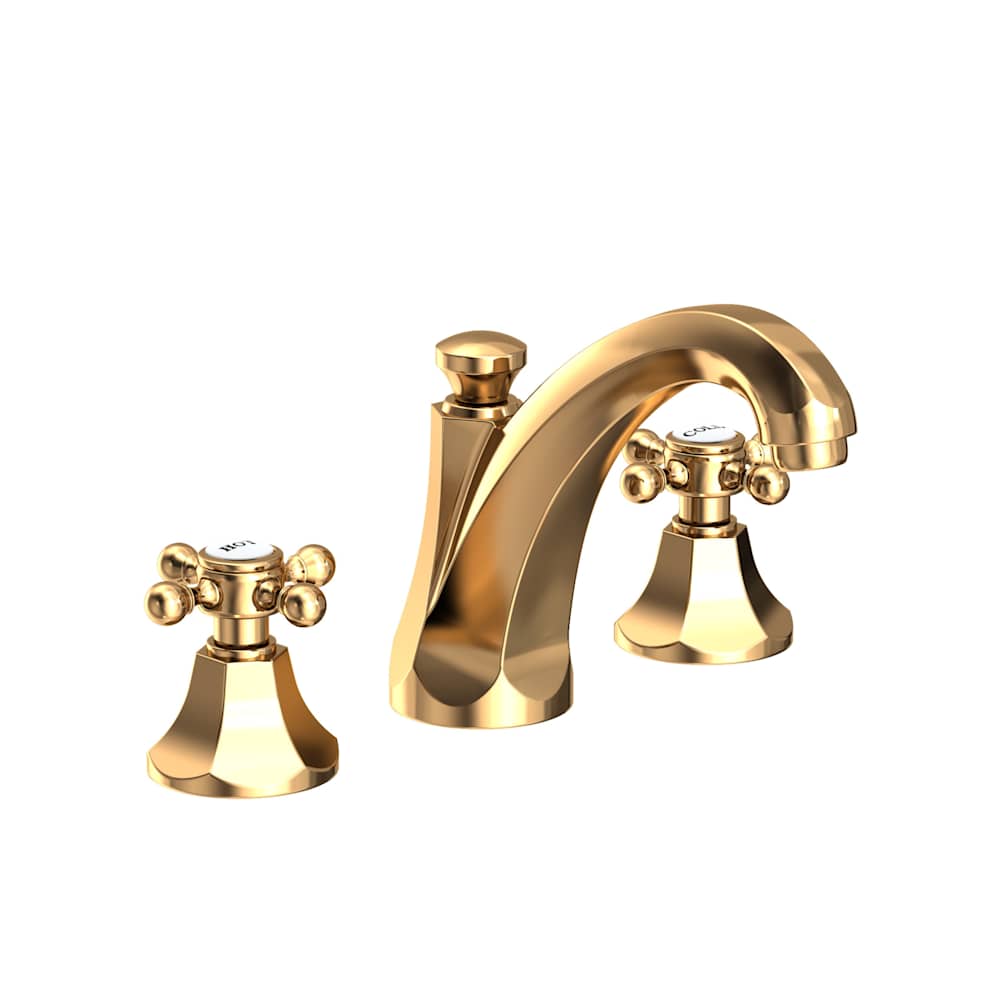 Metropole 1.2 GPM Widespread Bathroom Faucet with Pop-Up Drain Assembly and Cross Handles
