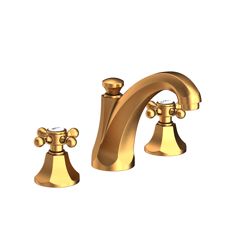 Metropole 1.2 GPM Widespread Bathroom Faucet with Pop-Up Drain Assembly and Cross Handles