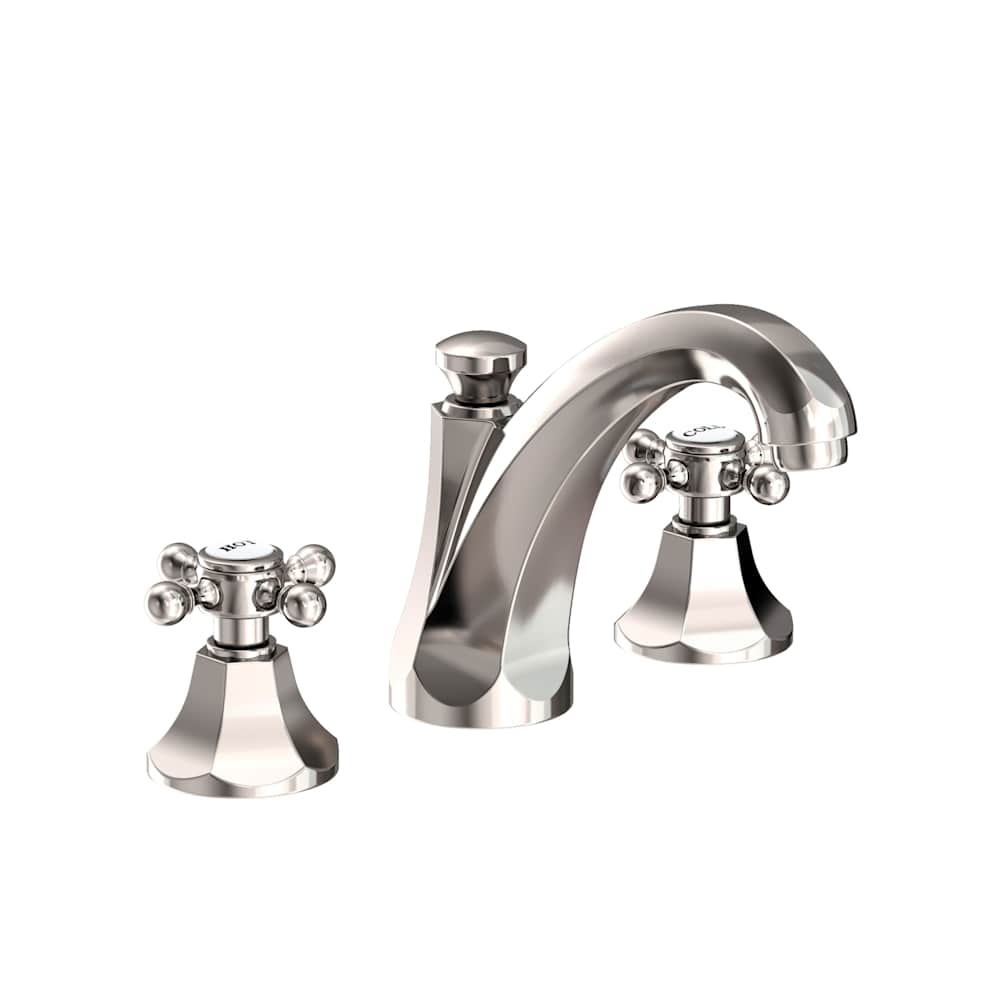 Metropole 1.2 GPM Widespread Bathroom Faucet with Pop-Up Drain Assembly and Cross Handles