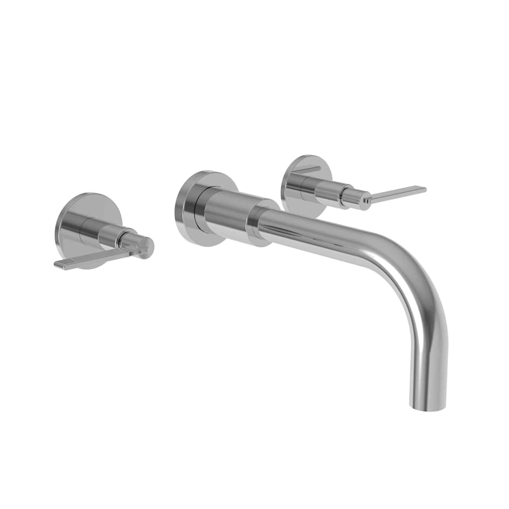 Tolmin 1.2 GPM Wall Mounted Widespread Bathroom Faucet with Lever Handles