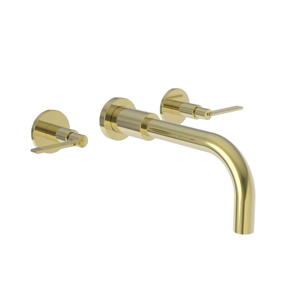 Tolmin 1.2 GPM Wall Mounted Widespread Bathroom Faucet with Lever Handles