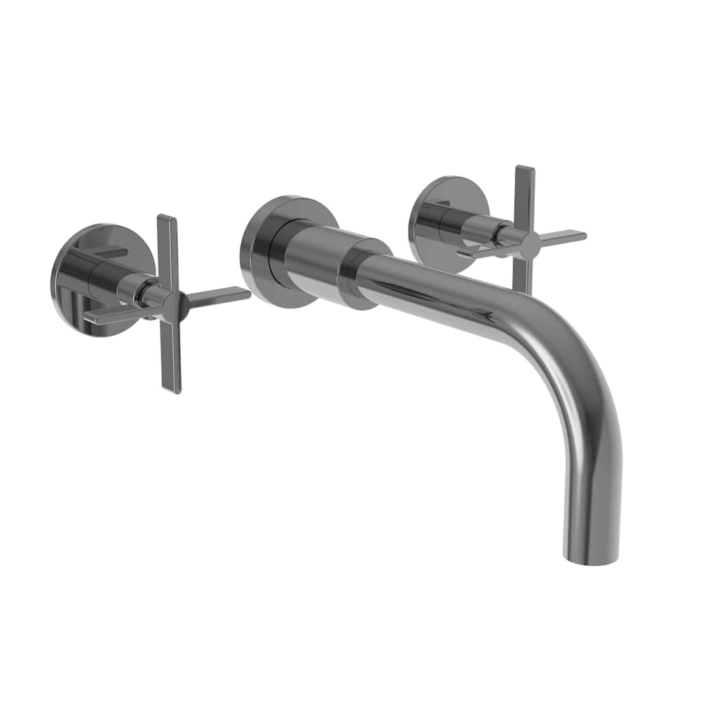 Tolmin 1.2 GPM Wall Mounted Widespread Bathroom Faucet with Cross Handles