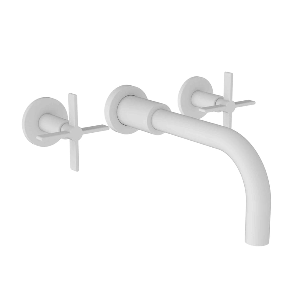 Tolmin 1.2 GPM Wall Mounted Widespread Bathroom Faucet with Cross Handles