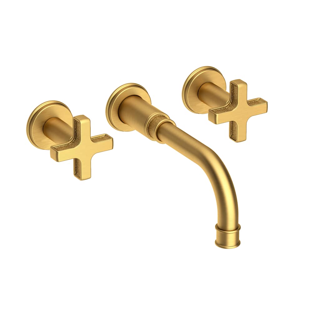 Griffey 1.2 GPM Wall Mounted Widespread Bathroom Faucet with Cross Handles