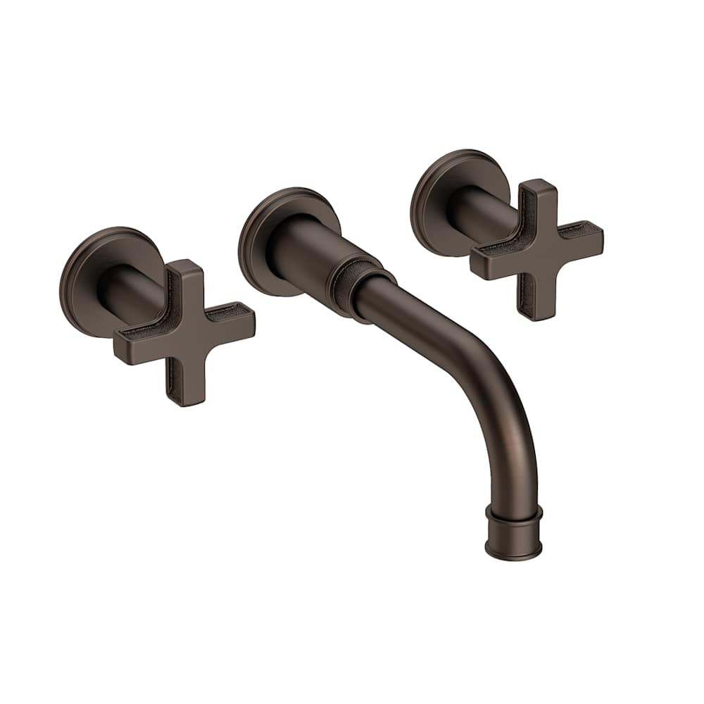 Griffey 1.2 GPM Wall Mounted Widespread Bathroom Faucet with Cross Handles