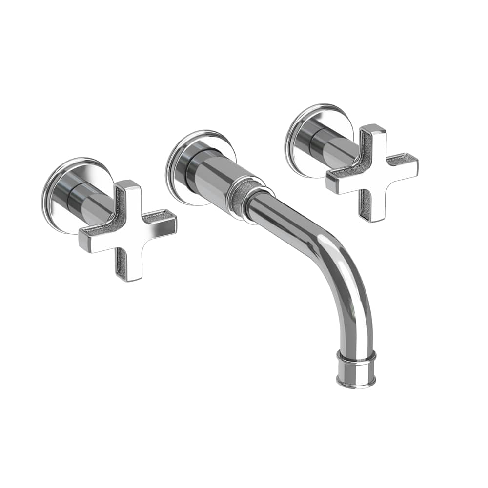 Griffey 1.2 GPM Wall Mounted Widespread Bathroom Faucet with Cross Handles