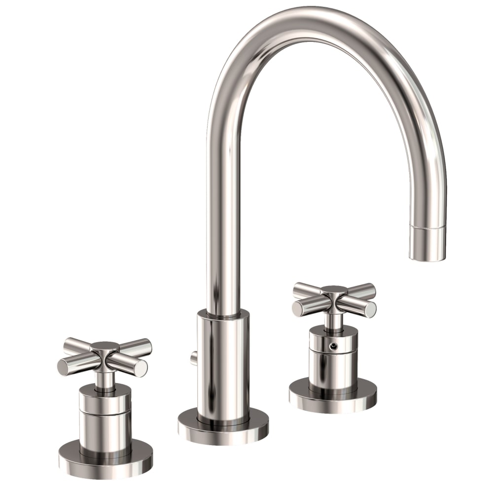East Linear 1.2 GPM Widespread Bathroom Faucet with Pop-Up Drain Assembly