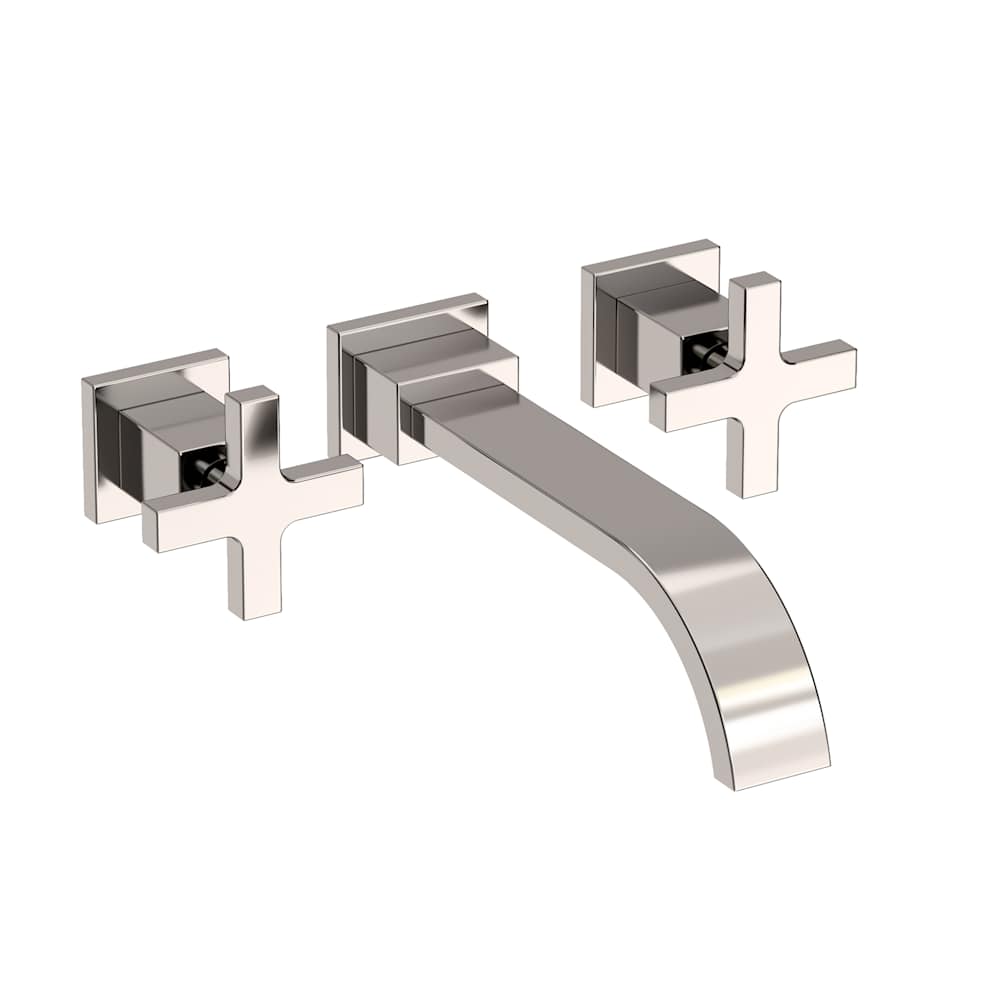 Secant 1.2 GPM Wall Mounted Widespread Bathroom Faucet