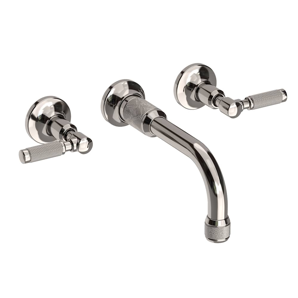 Clemens 1.2 GPM Wall Mounted Widespread Bathroom Faucet with Lever Handles