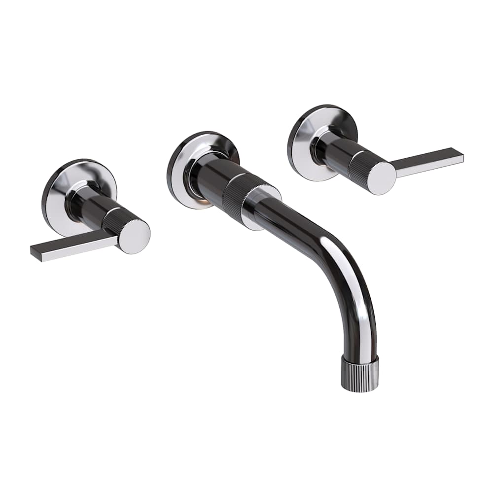 Pardees 1.2 GPM Wall Mounted Widespread Bathroom Faucet with Lever Handles