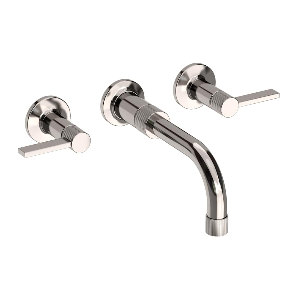 Pardees 1.2 GPM Wall Mounted Widespread Bathroom Faucet with Lever Handles