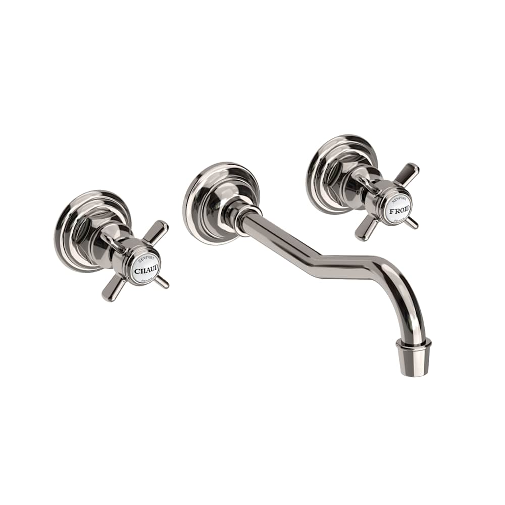 Fairfield 1.2 GPM Wall Mounted Widespread Bathroom Faucet