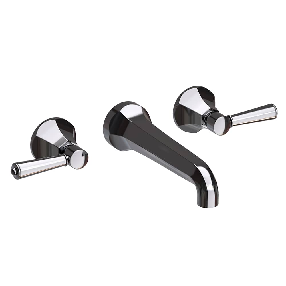 Metropole 1.2 GPM Wall Mounted Widespread Bathroom Faucet with Lever Handle