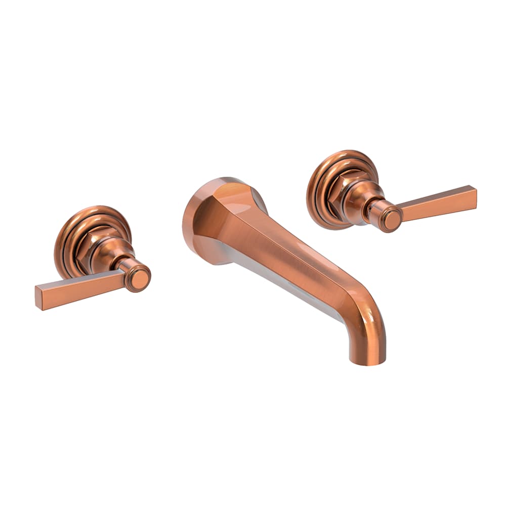 Astor 1.2 GPM Wall Mounted Widespread Bathroom Faucet with Lever Handles