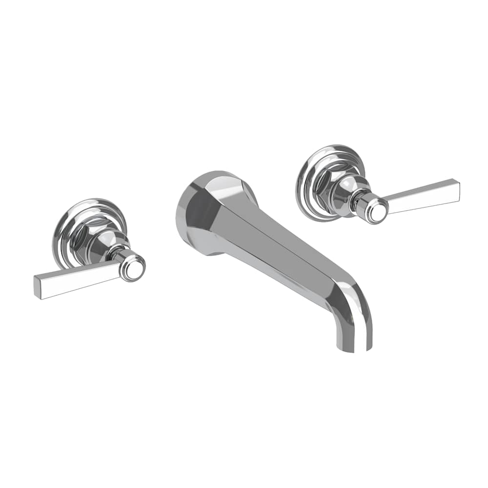 Astor 1.2 GPM Wall Mounted Widespread Bathroom Faucet with Lever Handles