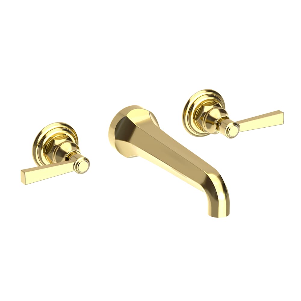 Astor 1.2 GPM Wall Mounted Widespread Bathroom Faucet with Lever Handles