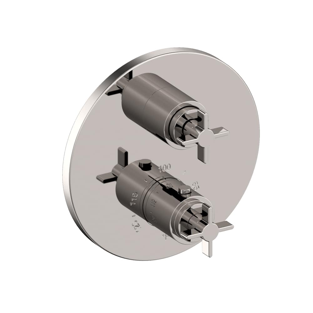 Tolmin Thermostatic Valve Trim Only with 2 Cross Handles - Less Rough In