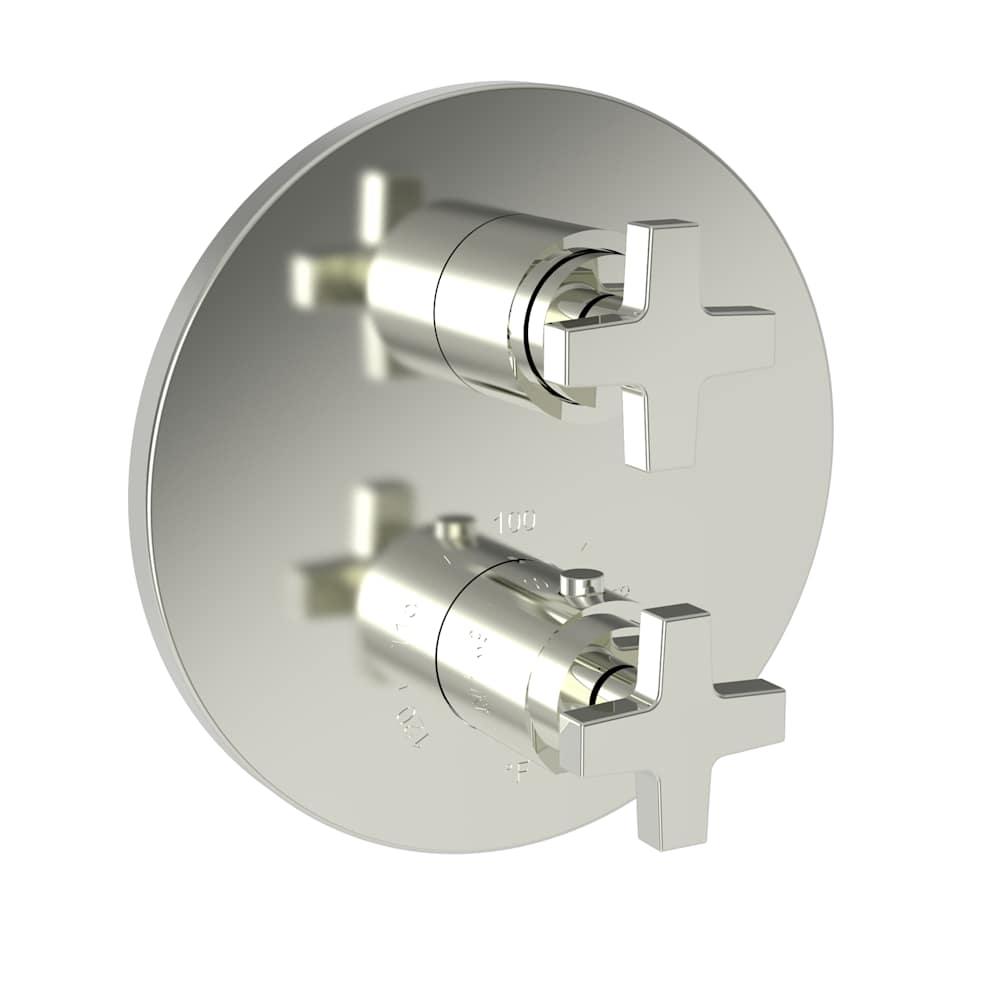 Dorrance Three Function Thermostatic Valve Trim Only with Dual Cross Handles, Integrated Diverter, and Volume Control - Less Rough In
