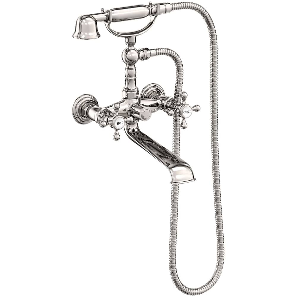 Astor Wall / Floor Mounted Tub Filler with Built-In Diverter - Includes Hand Shower