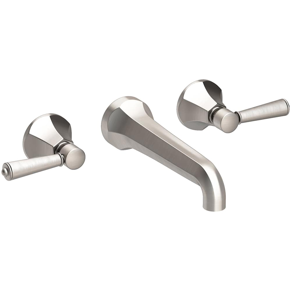 Metropole 1.2 GPM Wall Mounted Widespread Bathroom Faucet with Lever Handle