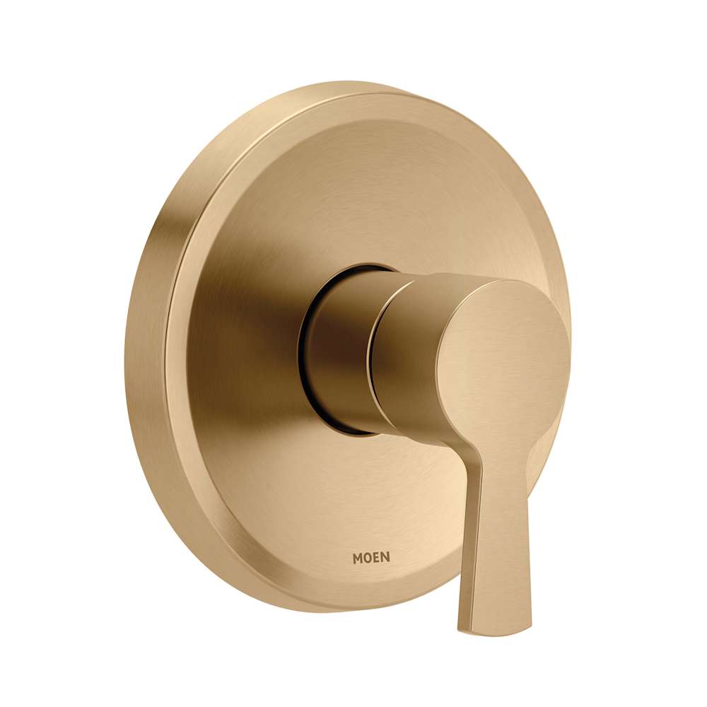 Moen Greenfield Tub and Shower Trim Package with 1.75 GPM Single Function Shower Head Brushed Gold