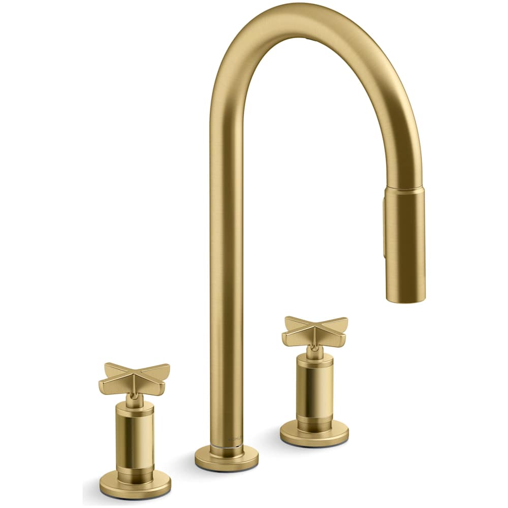 Billet 1.5 GPM Widespread Pre-Rinse Pull Down Kitchen Faucet with ProMotion Technology