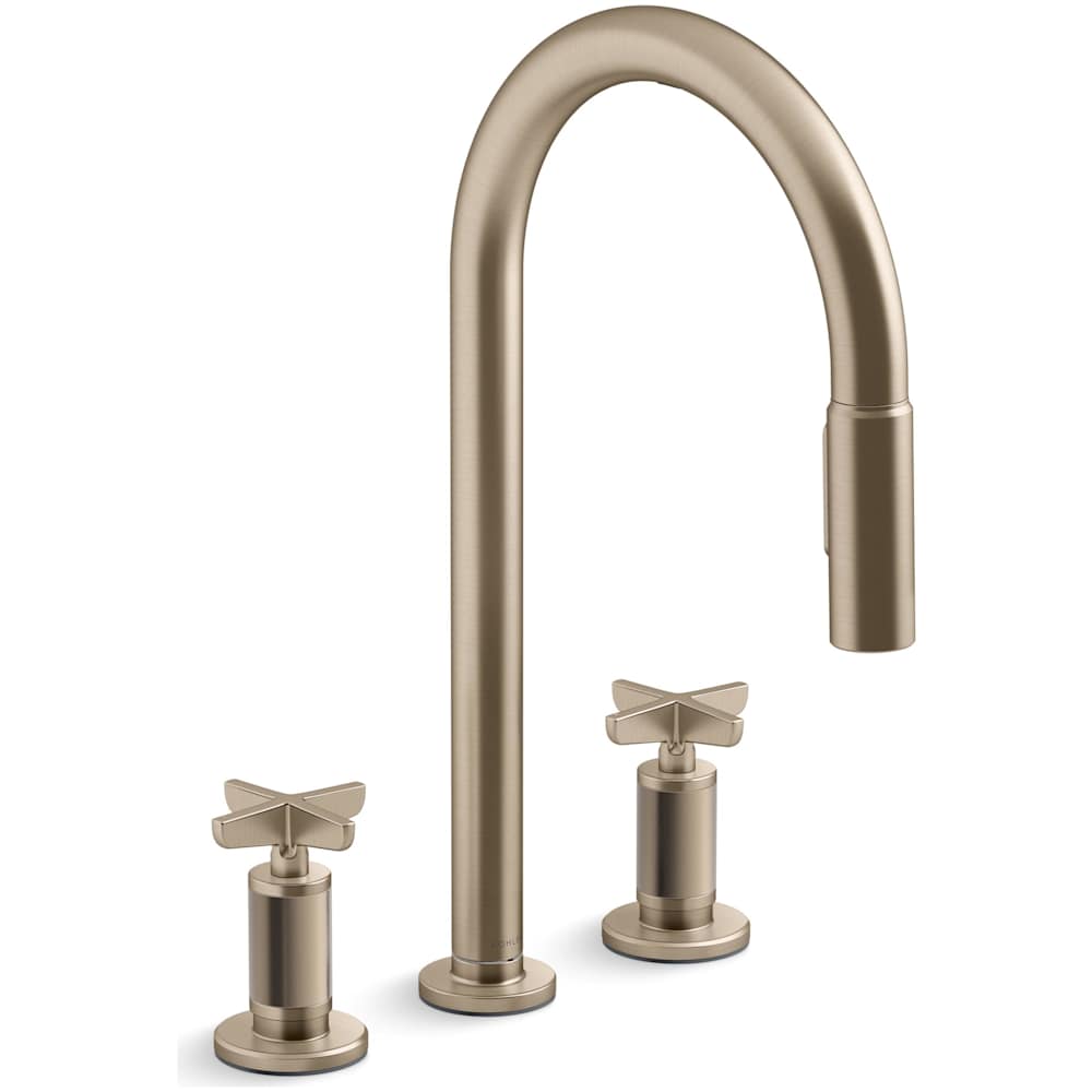 Billet 1.5 GPM Widespread Pre-Rinse Pull Down Kitchen Faucet with ProMotion Technology