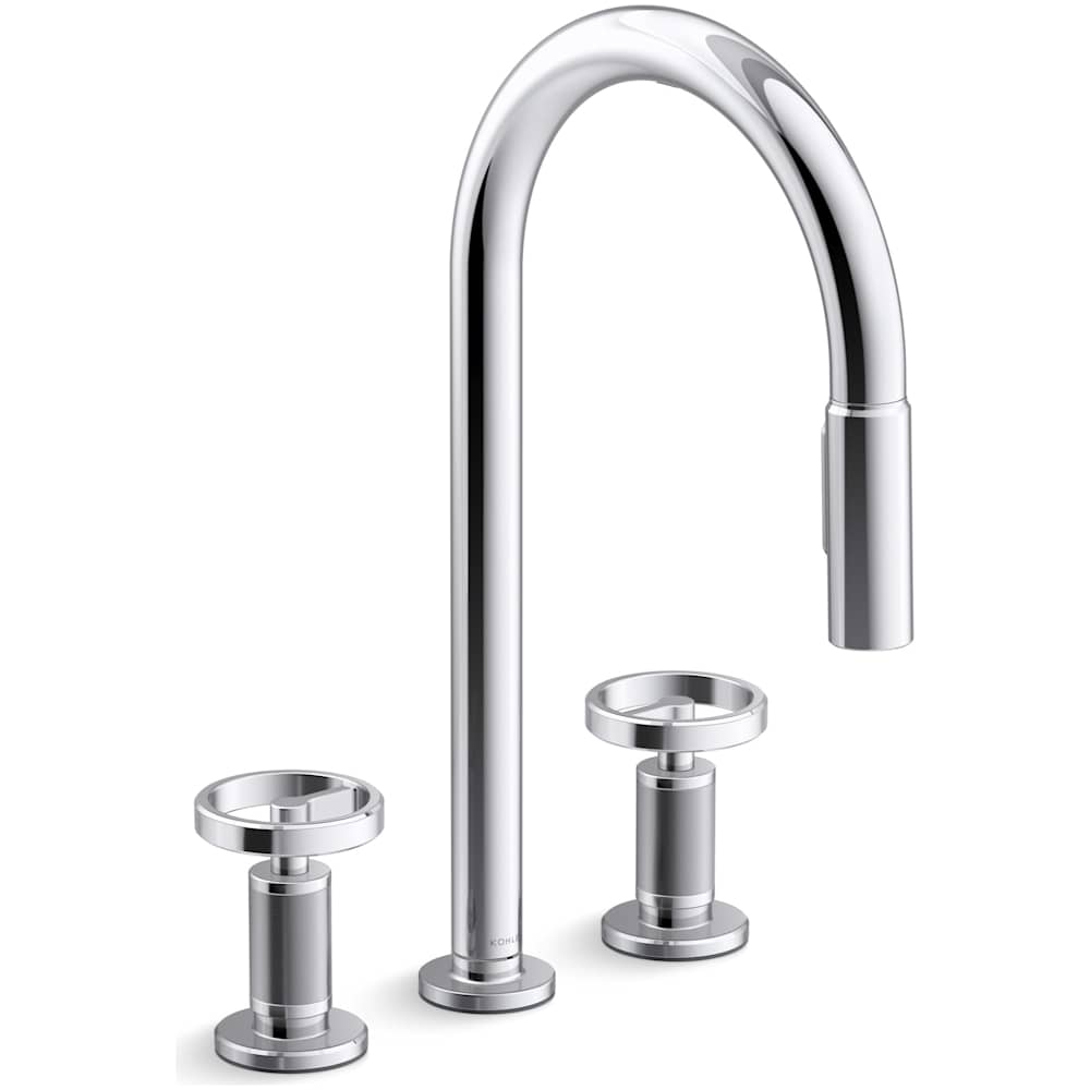 Billet 1.5 GPM Widespread Pre-Rinse Pull Down Kitchen Faucet