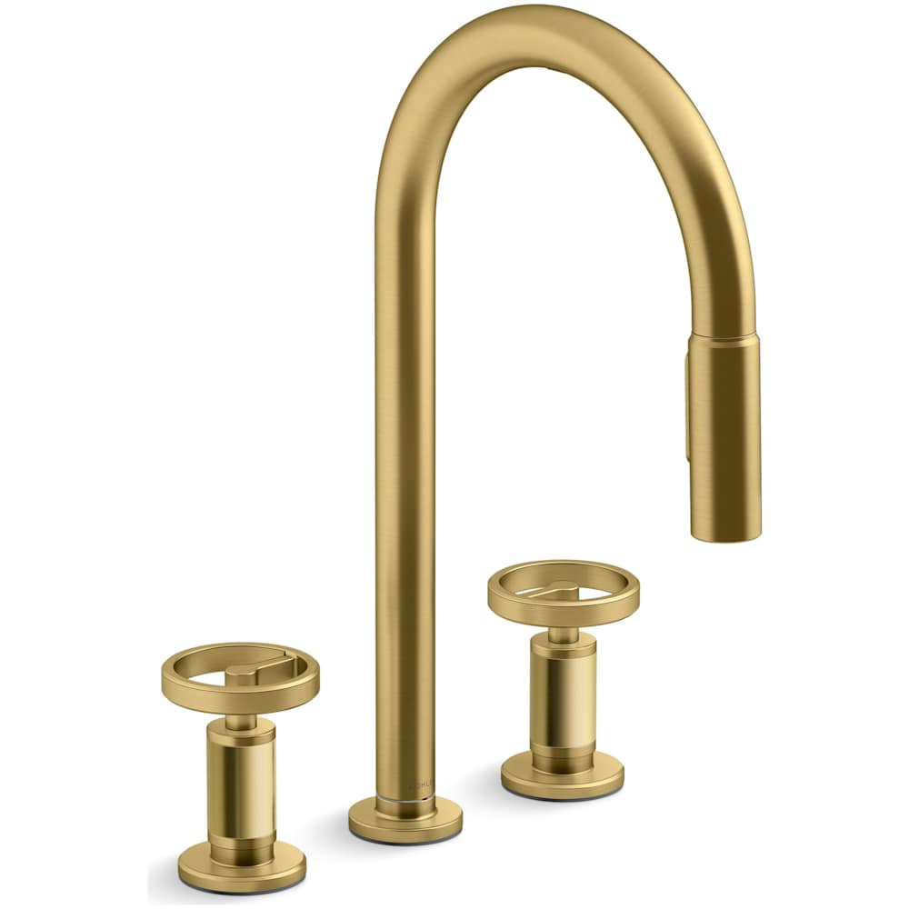 Billet 1.5 GPM Widespread Pre-Rinse Pull Down Kitchen Faucet