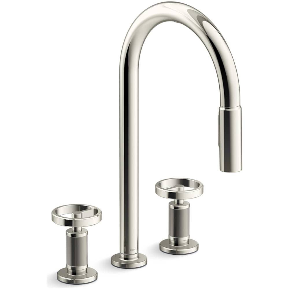 Billet 1.5 GPM Widespread Pre-Rinse Pull Down Kitchen Faucet