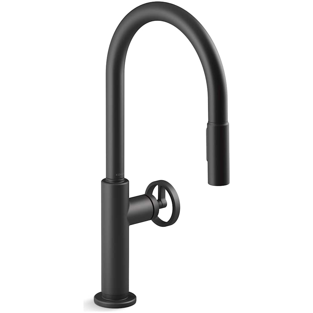 Billet 1.5 GPM Single Hole Pull Down Kitchen Faucet