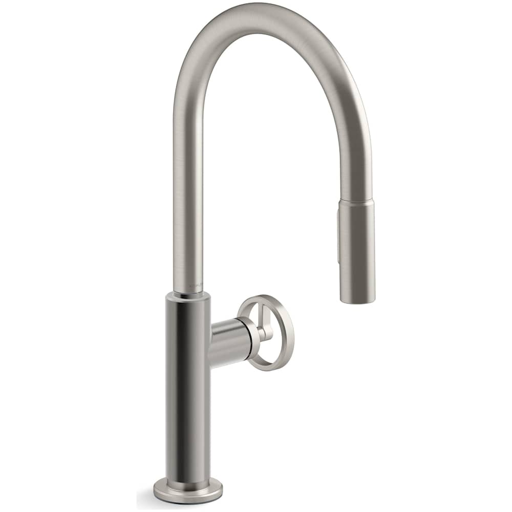 Billet 1.5 GPM Single Hole Pull Down Kitchen Faucet