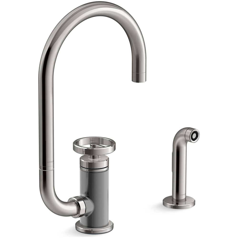 Billet 1.5 GPM Single Hole Kitchen Faucet - Includes Side Spray