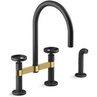 Matte Black / Brushed Moderne Brass