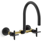 Matte Black / Brushed Moderne Brass
