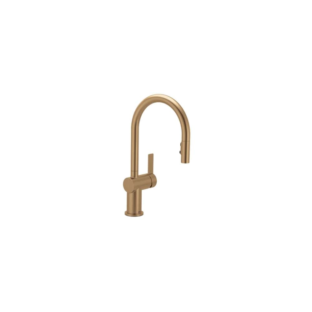 Moen Cia 1.5 GPM Single Hole Pull Down Kitchen Faucet Bronzed Gold
