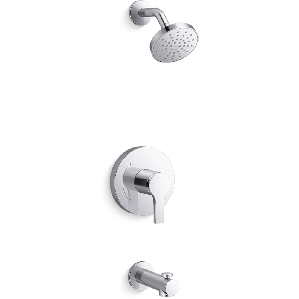 Elate Tub and Shower Trim Package with 1.5 GPM Single Function Shower Head
