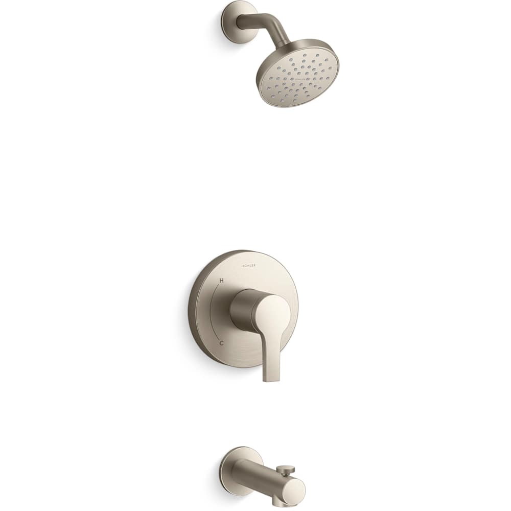 Elate Tub and Shower Trim Package with 2.5 GPM Single Function Shower Head